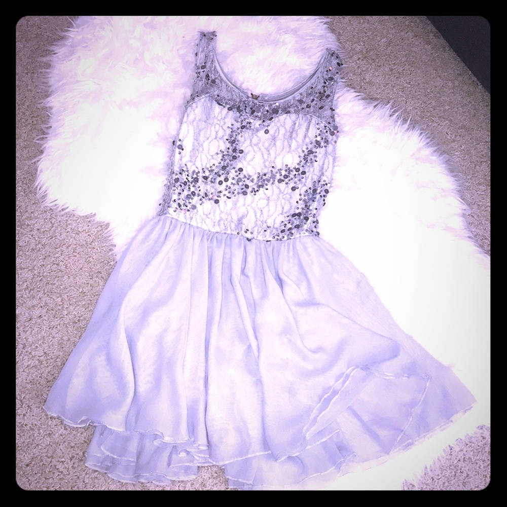Silver holiday dress